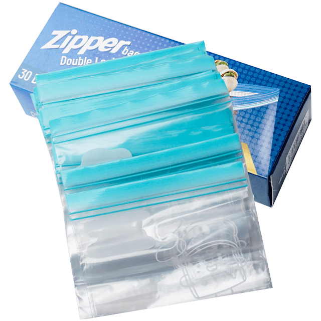 Pungi zip pentru uz casnic, 16 x 14 cm, 30 buc – depozitare sigură